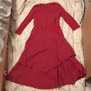 Oizini Mid Sleeve Linen Dress